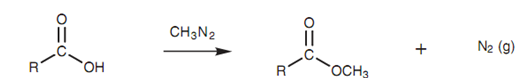 1713_Synthesis of methyl esters using diazomethane.png