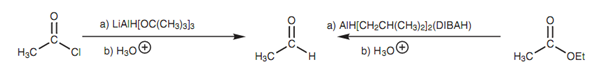 195_Reduction of an acid chloride to an aldehyde.png