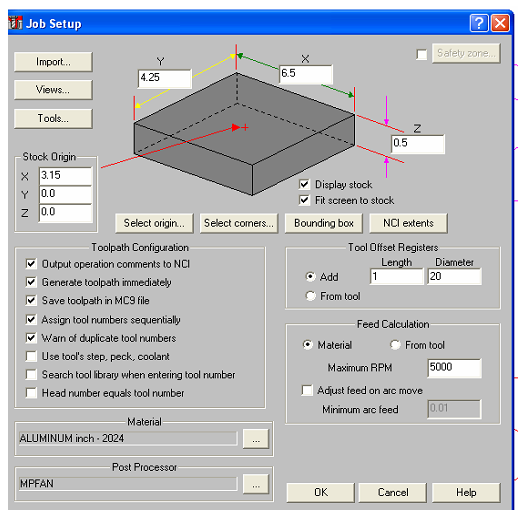 717_Job Setup Dialogue Box in Mastercam 1.png